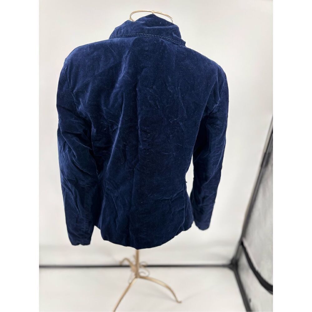COTE FEMME Velvet Blazer Women’s Size 10 Cotton Velvet Tailored Jacket Lapel - Picture 6 of 12